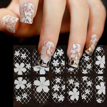 2017 Hot sale women Nail sticker Lace Diamond Flower Pattern Stickers Nail art decorations Tips Makeup tools Maquiagem