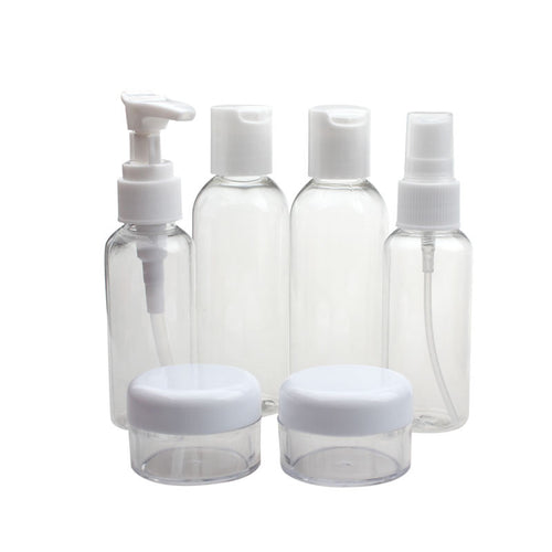 2017 Hot sale women Portable Transparent Home Travel Cosmetic Bottle Points Bottling Six Sets Bottles Makeup tools Maquiagem