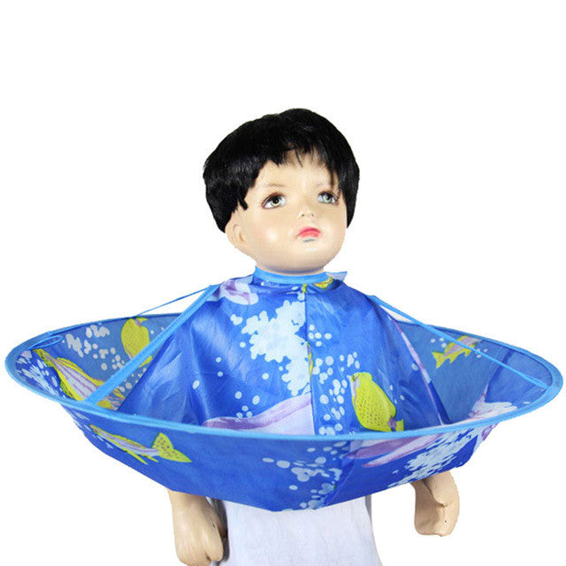 2017 Kids Children Hair Cutting Cape Haircut Gown Hairdresser Apron Cloak Clothes for Salon Hair Styling Accessory 88