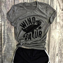 2017 Korean Fashion Women Short Sleeve Print Dinosaur T-Shirt Casual Loose Tops Shirt tops tees Shirt Femme #43