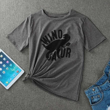 2017 Korean Fashion Women Short Sleeve Print Dinosaur T-Shirt Casual Loose Tops Shirt tops tees Shirt Femme #43