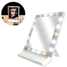 2017 LED Makeup Cosmetic Mirror Multiple Illumination Large Screen Wall Mount Mirror with 18 LED Light