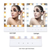 2017 LED Makeup Cosmetic Mirror Multiple Illumination Large Screen Wall Mount Mirror with 18 LED Light