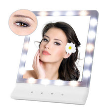 2017 LED Makeup Cosmetic Mirror Multiple Illumination Large Screen Wall Mount Mirror with 18 LED Light