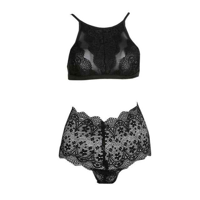 2017 Lace Sleeveless Tank Top Women Corset Sexy Top Lace 1 PC Tank Top +Underpants Set Backless top cropped for women Summer #23