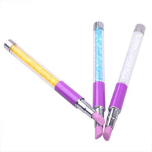 2017 Manicure Carved Pen Nail Art Carving Pen Makeup brushes Acrylic Handle Salon Make up tools Maquiagem
