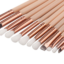 2017 Mini 12PCS Eyeliner Eyebrow Eyeshadow brush Cosmetics Beauty Powder Foundation Professional Makeup brushes Pincel maquiagem