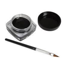 2017 Mini 2PCS Eyeliner Gel Cream With Brush Makeup Brushes Cosmetic Black Life Waterproof Eye Liner