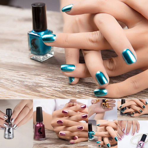 2017 Mirror Nail Polish Plating Silver Paste Metal Color Stainless Steel Mirror Silver UV Gel Nail Polish for Nail Art