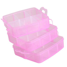 2017 Multifunctional Nail Art Tips Rhinestone Storage Clear Plastic Make Up Jewelry Cosmetic Divided Box 88