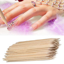 2017 Nail Brush 100PCS Nail Art Orange Wood Stick Cuticle Pusher Remover Pedicure Manicure Makeup tools Nail art decorations