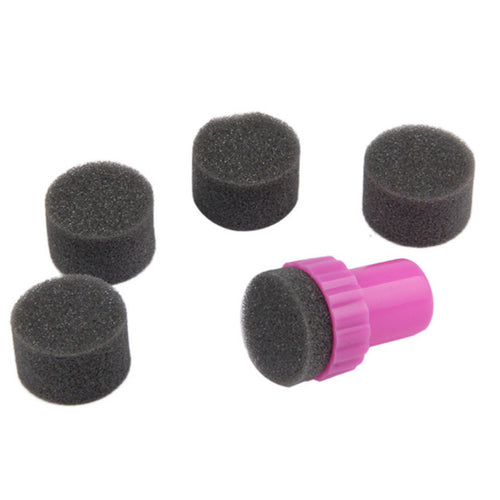 2017 Nail art Makeup Sponge Gradual Change Stamper Polish Stamping Manicure Make up Nail tools Hot pink