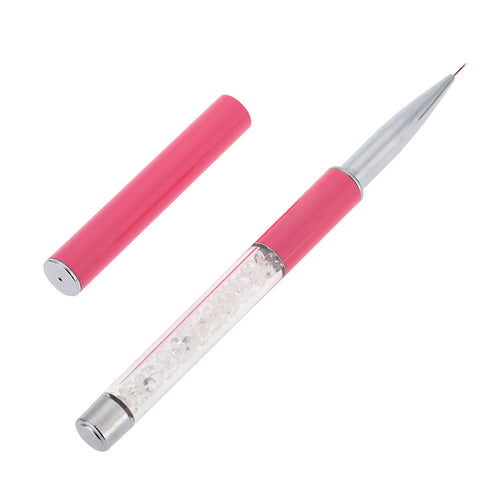 2017 Nail art Pen Brush Strass Metal Sculpture Acrylic Beauty Nails Liner Cosmetics Professional Makeup brushes Maquiagem