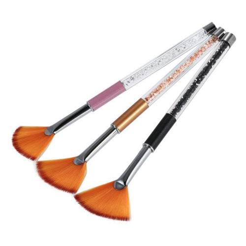 2017 Nail brush Painting pen Drawing Builder Desigh Pen UV Gel Nail Polish Fan brush Nail art decorations Manicure Maquiagem