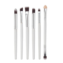 2017 Natural 6PCS Cosmetics Professional Makeup brushes set Korean Foundation Lip Eyeshadow brush Pincel maquiagem White