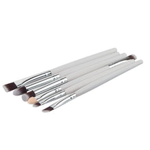2017 Natural 6PCS Cosmetics Professional Makeup brushes set Korean Foundation Lip Eyeshadow brush Pincel maquiagem White