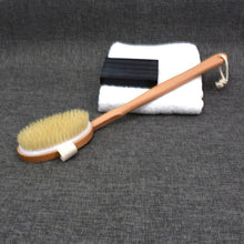 2017 Natural Long Wooden Bristle Body Brush Massager Bath Shower Back Spa Detachable Scrubber