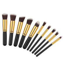 2017 New 10PCS Professional Makeup brushes+1PCS Cosmetic Bag Beauty Face Foundation Powder Eyeshadow brush Pinceis de maquiagem