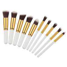 2017 New 10PCS Professional Makeup brushes+1PCS Cosmetic Bag Beauty Face Foundation Powder Eyeshadow brush Pinceis de maquiagem