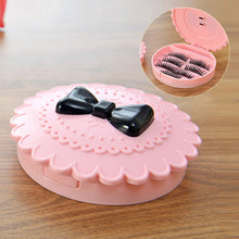 2017 New Acrylic Flower Eyelash Storage Box Makeup Cosmetic Mirror Case Organizer