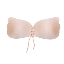 2017 New Arrival Invisible Bra For Women Solid Bandage Wings Instant Breast Lift Silicone Push Up Bra Women Black/Khaki #23