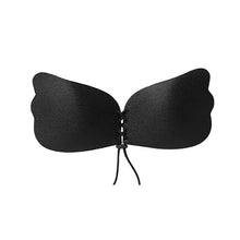 2017 New Arrival Invisible Bra For Women Solid Bandage Wings Instant Breast Lift Silicone Push Up Bra Women Black/Khaki #23