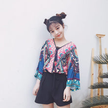 2017 New Arrival Retro Women Shirts Korean Sexy Chiffon Blouse Shirt V collar Tassel Blusas Women Blouses Tops Plus Size 72726