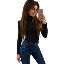 2017 New Arrival Turuleneck Bottom T-Shirts Black Pink Long Sleeve Four Seasons Basic Tee Tops Women Ladies Tshirt Femme #1209