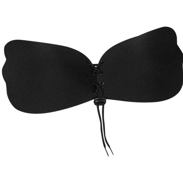 2017 New Arrival Women Sexy Strapless Instant Breast Lift Invisible Silicone Push Up Bra Unpadded Nylon Nipple Cover #63