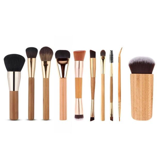 2017 New Arrivals 12 * 18.5 * 3 cm 10Pcs Cosmetic Brush Makeup Brush Sets Kits Tools set pennelli trucco Anne