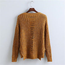 2017 New Autumn Winter Female Sweater Plus Size Knitted Full Sleeve O-neck Pullovers Hot Sale Hole Sequined Bling Outwear 72056