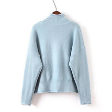 2017 New Autumn Winter Female Sweater Plus Size Knitted Full Sleeve Turtle-neck Pullovers Bear Appliques Outwear 72083