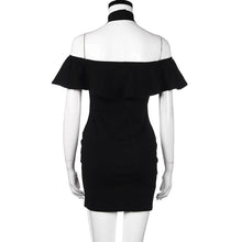 2017 New Desgin Lotus Leaf Slash Neck Dresses Women Sexy Summer Off Shoulder Mini Party Dresses ropa mujer vestidos #23