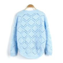 2017 New Fashion Female Bling Pullovers Knitted Long Sleeve O-neck Winter Autumn Plus Size Sweaters Hot Sale 72055