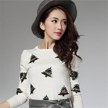2017 New Fashion Female Pullovers Knitted Long Sleeve O-neck Winter Autumn Sequin Bling Sweaters Hot Sale 72042