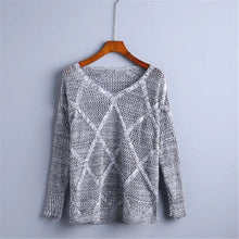 2017 New Fashion Female Pullovers Knitted Long Sleeve V-neck Winter Autumn Sweaters Hot Sale 71980