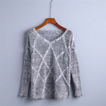 2017 New Fashion Female Pullovers Knitted Long Sleeve V-neck Winter Autumn Sweaters Hot Sale 71980