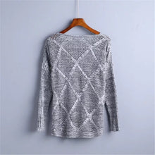 2017 New Fashion Female Pullovers Knitted Long Sleeve V-neck Winter Autumn Sweaters Hot Sale 71980