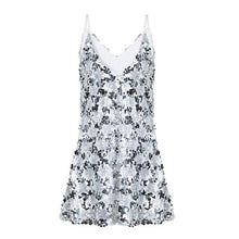 2017 New Fashion Party Dresses Womens Backless Sequin Ladies Party Short Mini Dress vestidos mujer #23