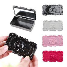2017 New Fashion Portable Cosmetic Makeup Mirror Eyelashes Jewelry Rings Necklace Storage Case Box E2shopping