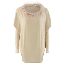 2017 New Long Style Womens T-shirts Long Sleeve Fur Collar Batwing Sleeve Loose Winter Basic Ladies Tops Tee Shirt Femme #1207