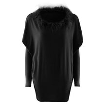 2017 New Long Style Womens T-shirts Long Sleeve Fur Collar Batwing Sleeve Loose Winter Basic Ladies Tops Tee Shirt Femme #1207