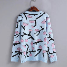 2017 New O-Neck Autumn Women Floral Print Thicken Sweater Long Sleeve O-neck Pullovers Knitting Fashion Outwear 72014
