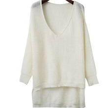 2017 New O-Neck Autumn Women Sweater Long Sleeve Irregular Pullovers Knitting Fashion O-neck Outwear 72013