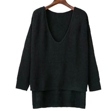 2017 New O-Neck Autumn Women Sweater Long Sleeve Irregular Pullovers Knitting Fashion O-neck Outwear 72013