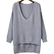 2017 New O-Neck Autumn Women Sweater Long Sleeve Irregular Pullovers Knitting Fashion O-neck Outwear 72013