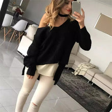 2017 New O-Neck Autumn Women Sweater Long Sleeve Irregular Pullovers Knitting Fashion O-neck Outwear 72013