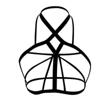 2017 New Sexy Elastic Lingerie sexy bra Bra Elastic sexy Bandage Belt Hollow Out Goth Strapy Bra #23