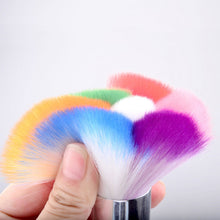 2017 New Style Colorful Nail Dust Brush Powder Nails Art Dust Remover Brushes Cleaner Rhinestones Manicure Tool