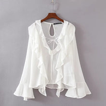 2017 New Summer Shirt Women Blouse Deep V-neck Short Butterfly Sleeve Casual Shirt Plus Size Blusas With Button 72080
